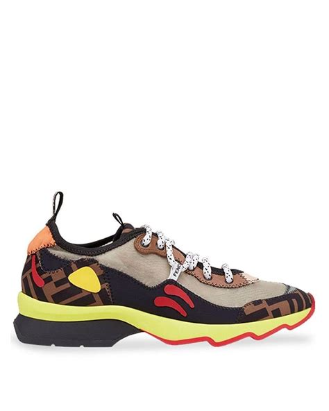 fendi multicolor technical mesh sneakers|Fendi Forward sneakers .